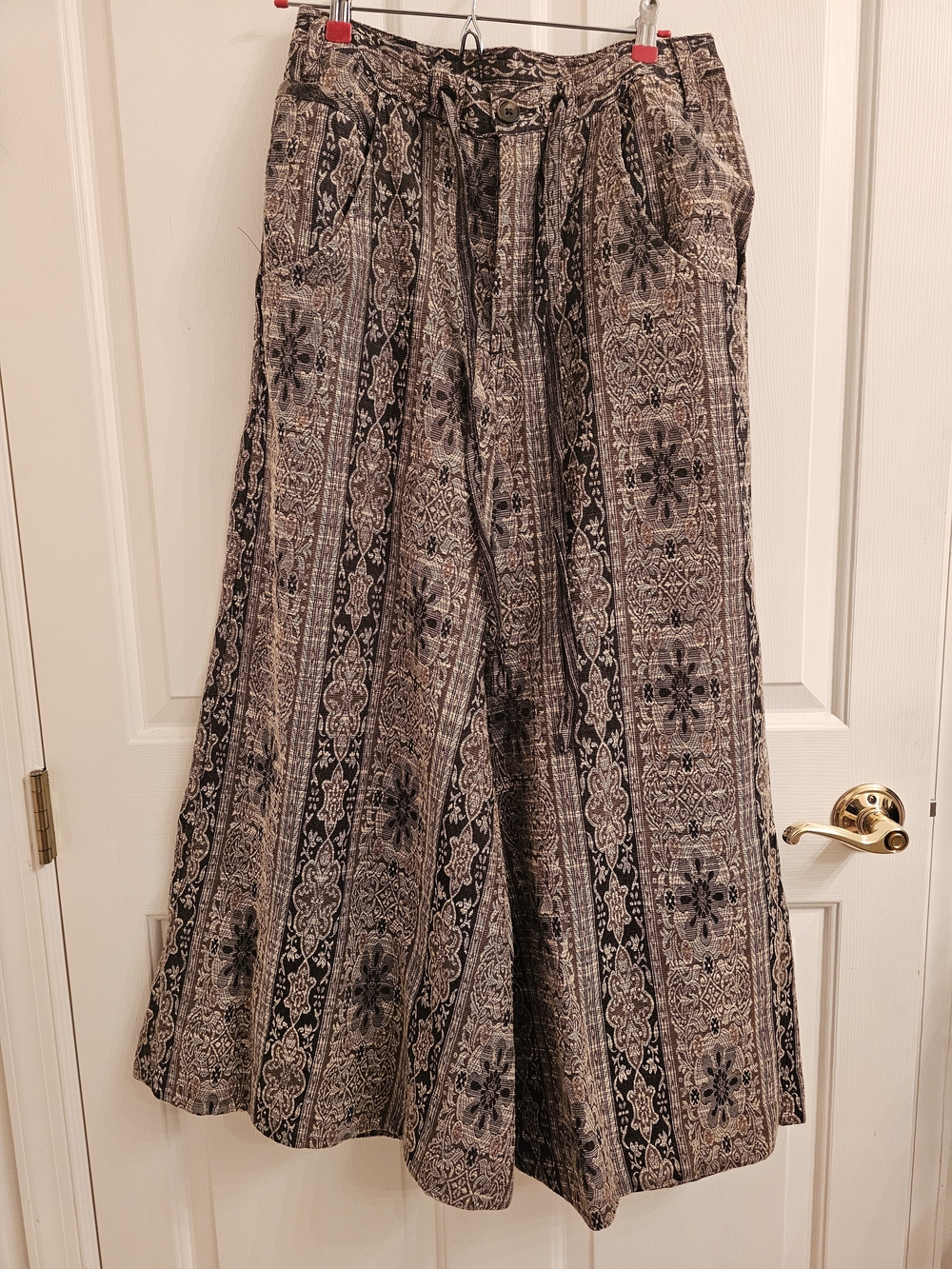 Free People Wide Leg Printed Pants